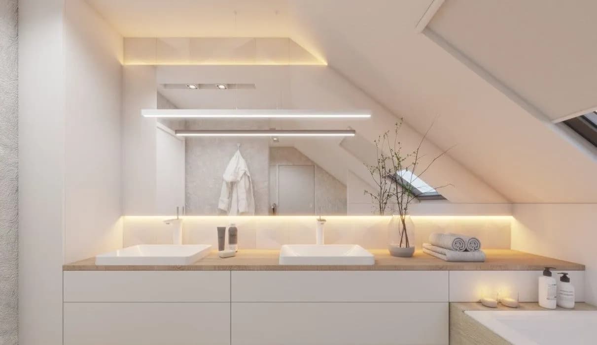 Jakie oświetlenie do małej łazienki, aby uniknąć ciemności i chaosu?